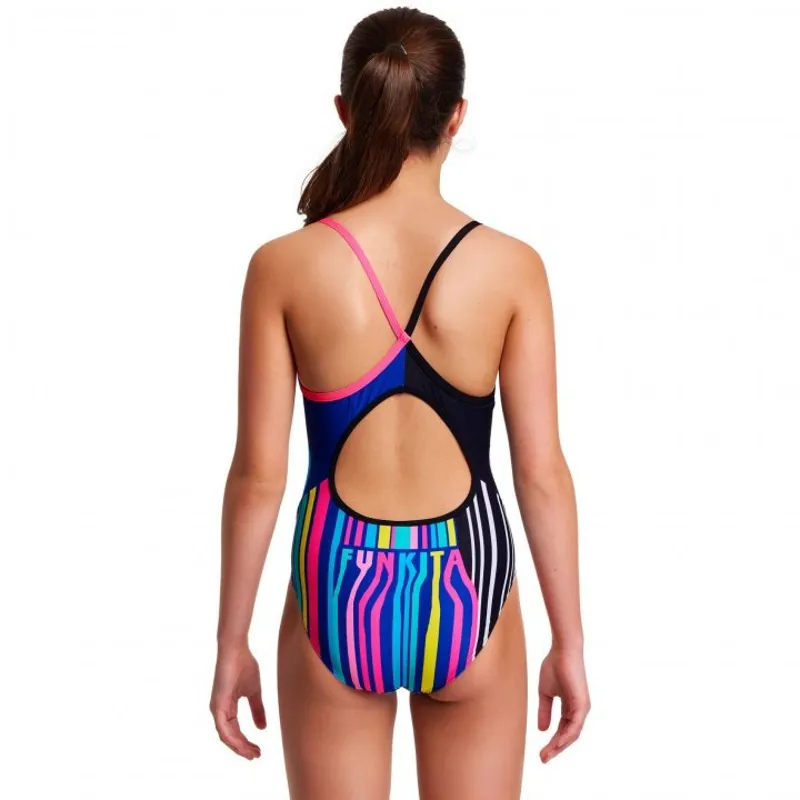 Funkita Girl's Diamond Back One Piece Swimsuit - Zorse Code-1